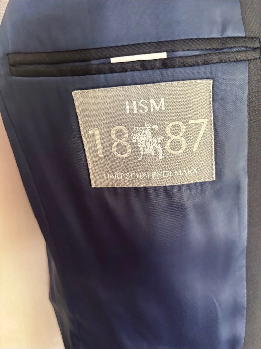 Hart Schaffner Marx Classic Navy Two-Button Blazer